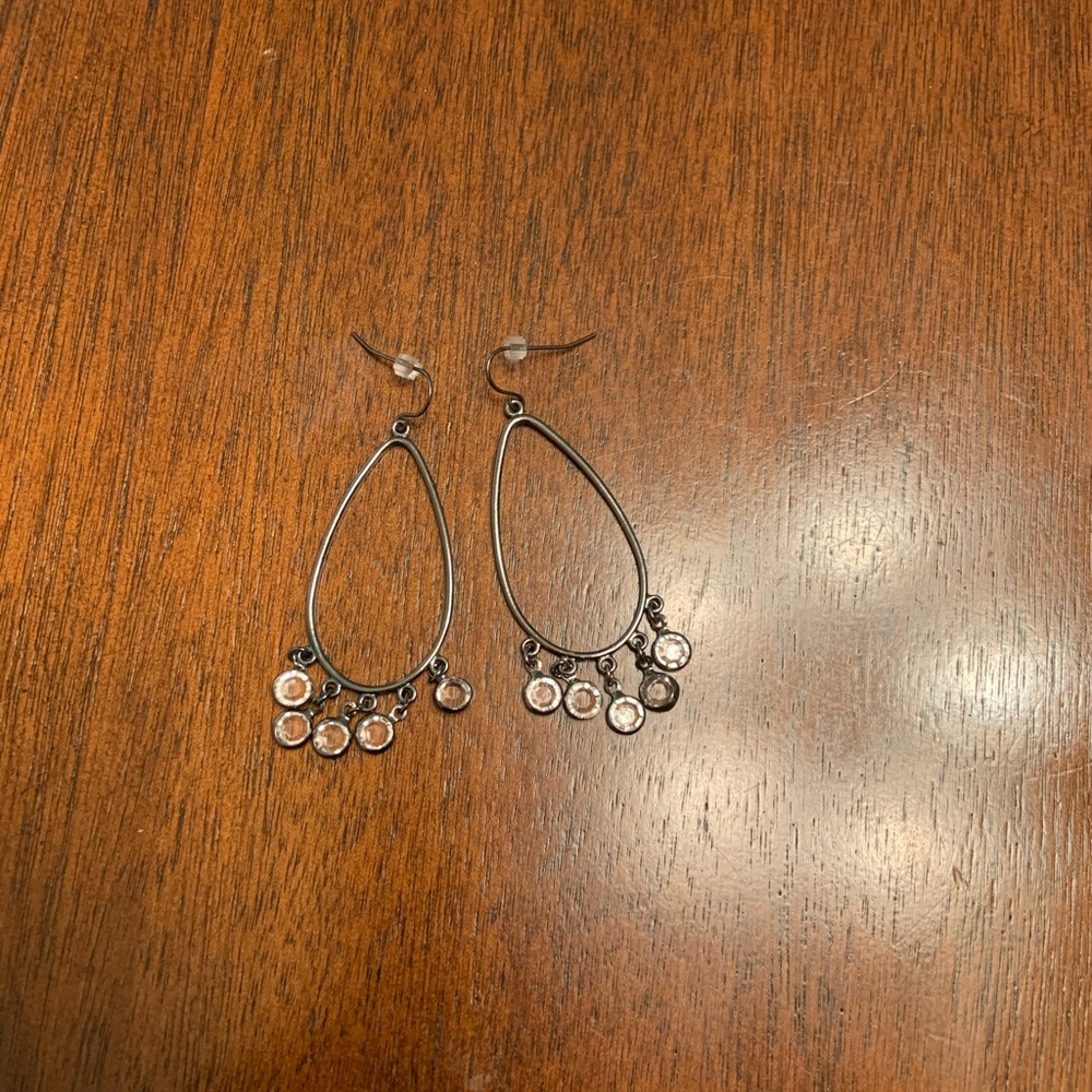 Silver chandelier earrings